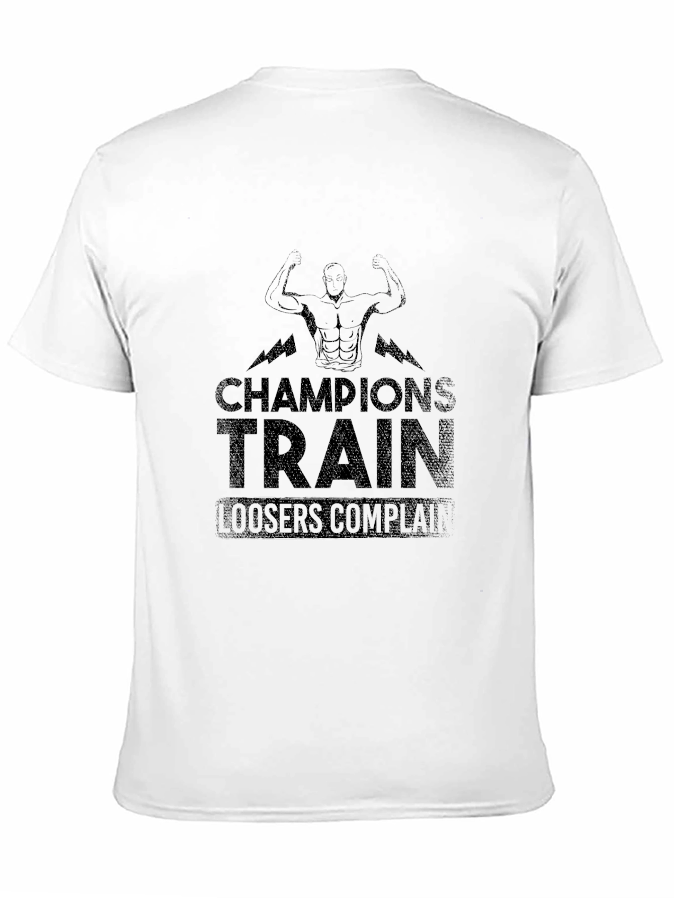 Champions Train Graphic T-Shirt - Bodybuilding Motivation
