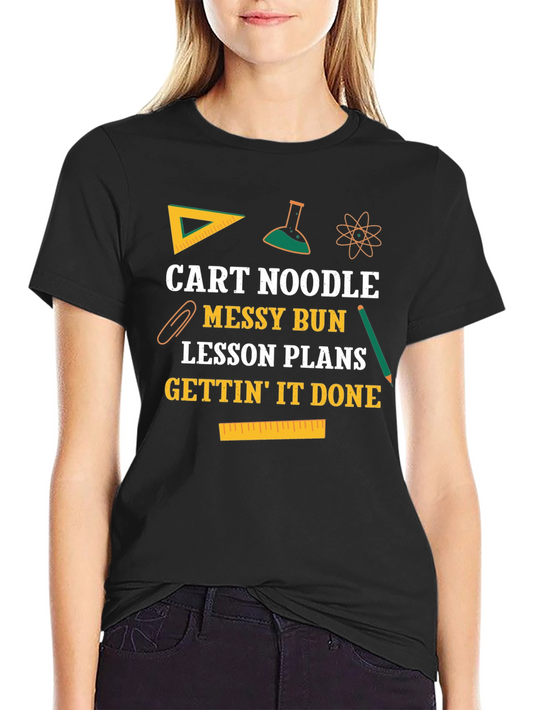 Cart Noodle Messy Bun T-Shirt