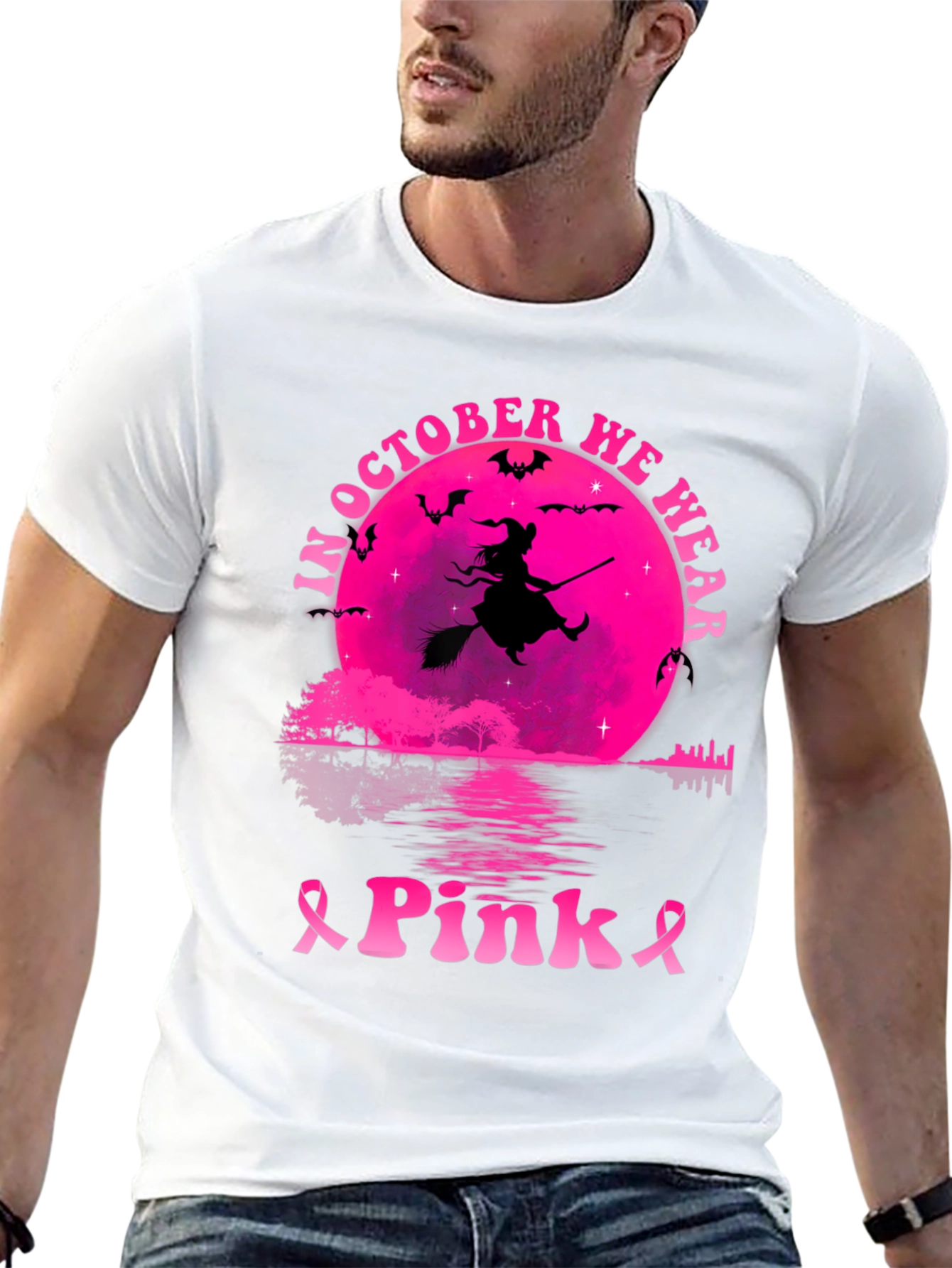 October Pink Witch T-Shirt