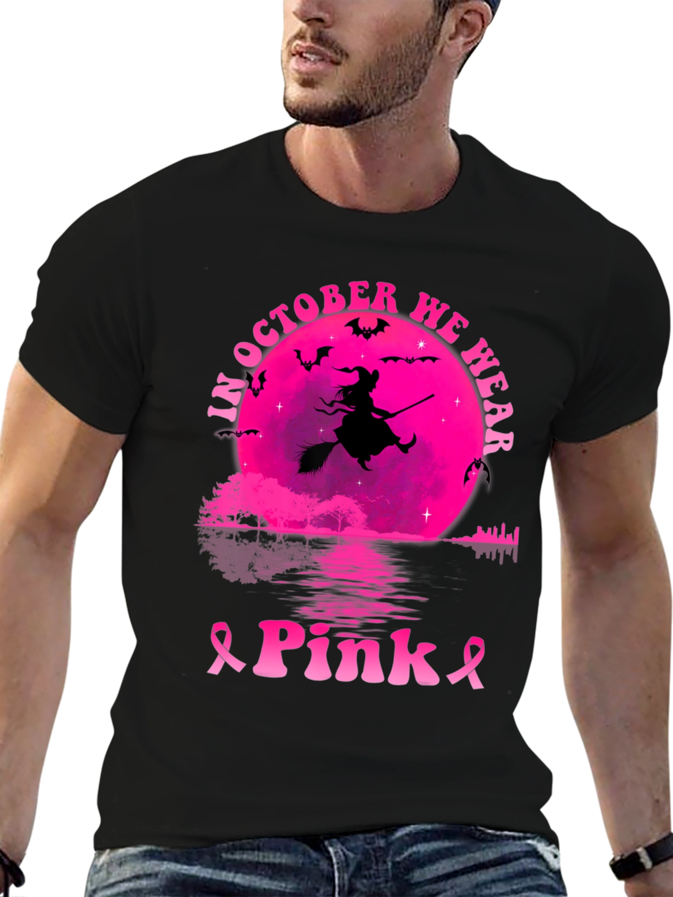 October Pink Witch T-Shirt