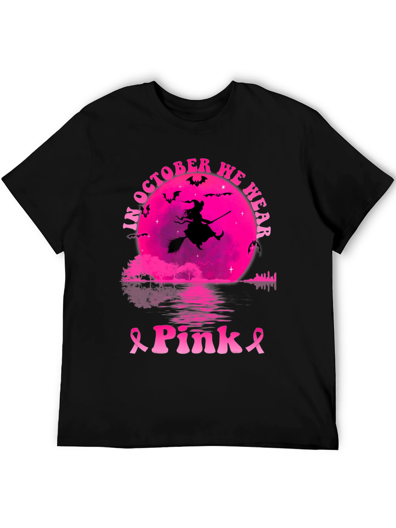 October Pink Witch T-Shirt