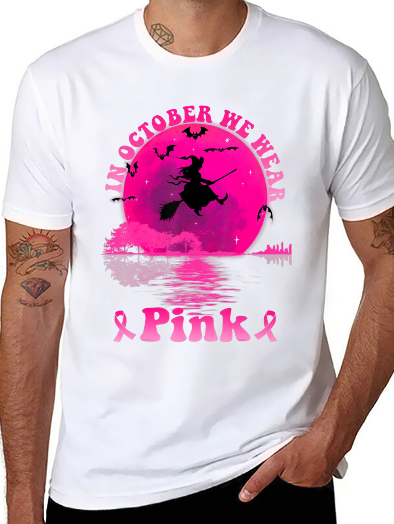 October Pink Witch T-Shirt