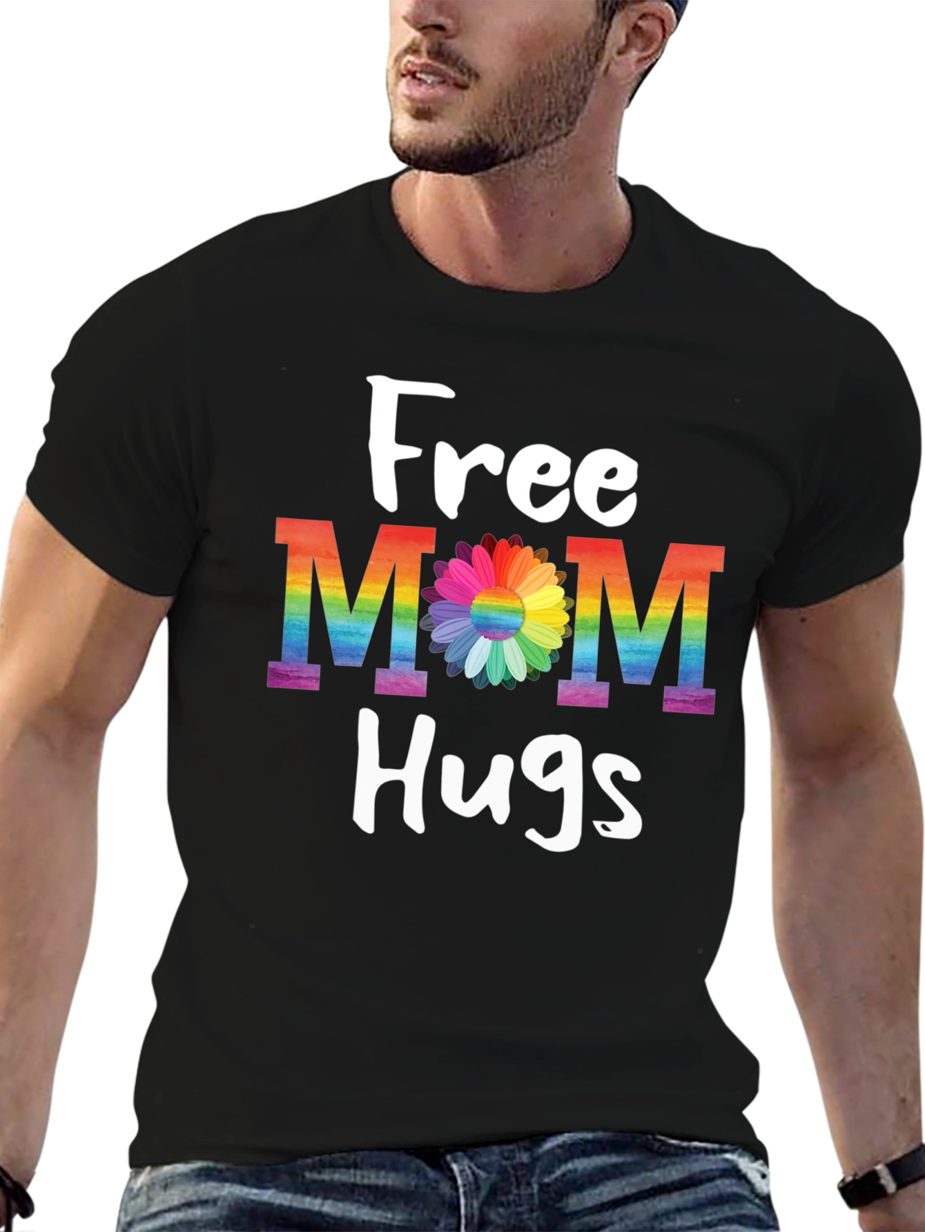 Free Mom Hugs Rainbow T-Shirt