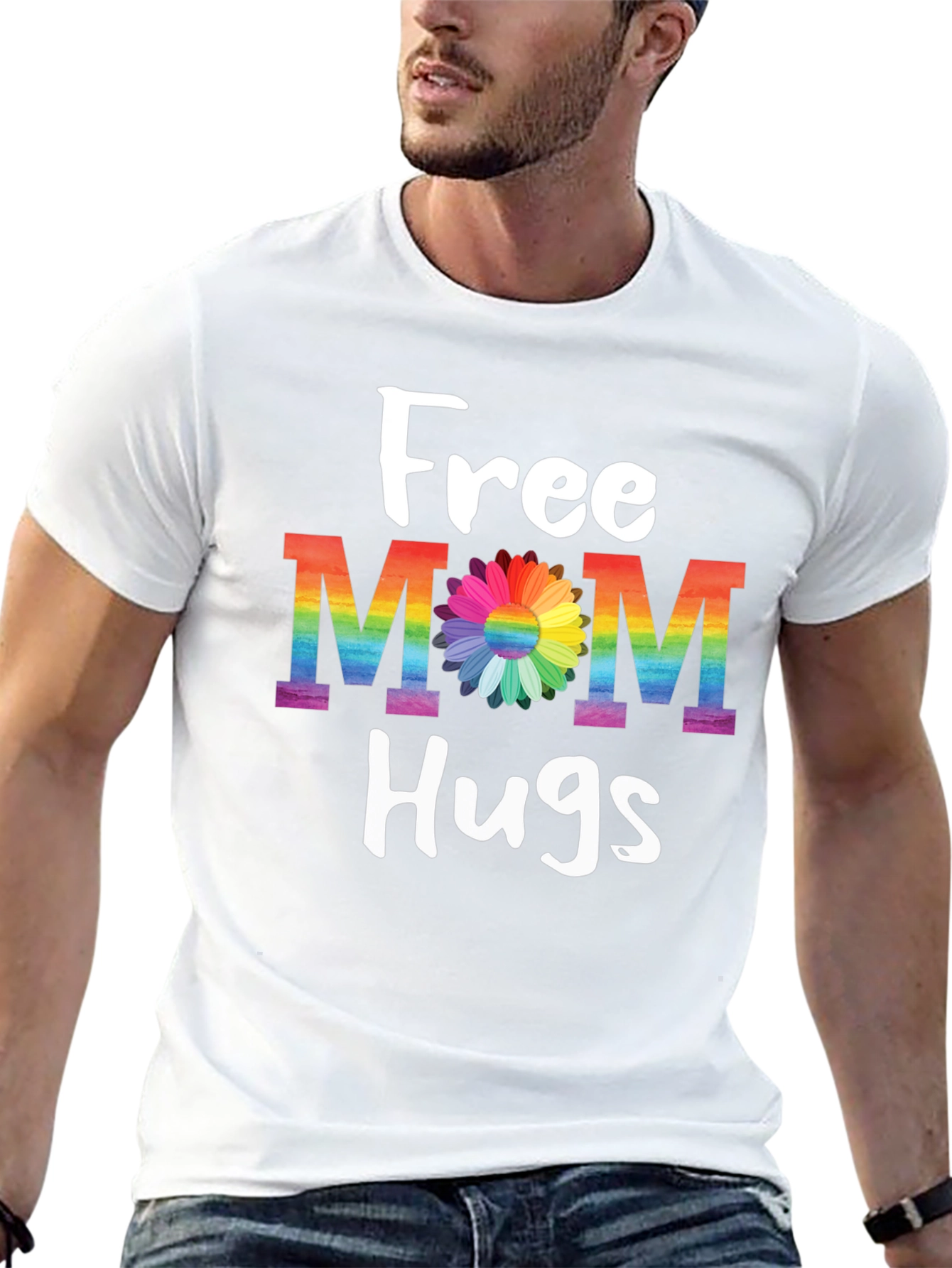 Free Mom Hugs Rainbow T-Shirt