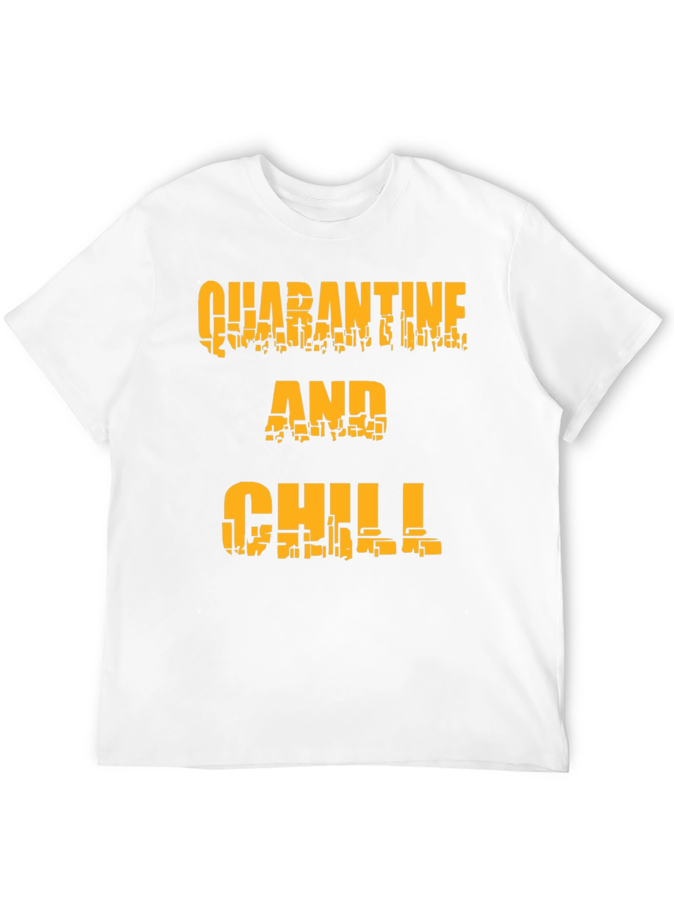 Quarantine and Chill Black Graphic Tee