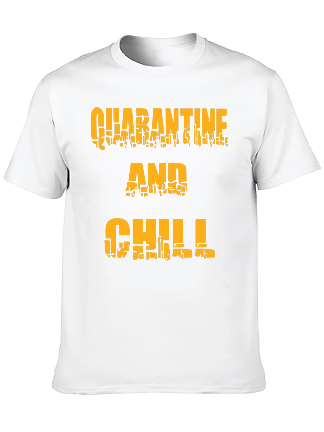 Quarantine and Chill Black Graphic Tee