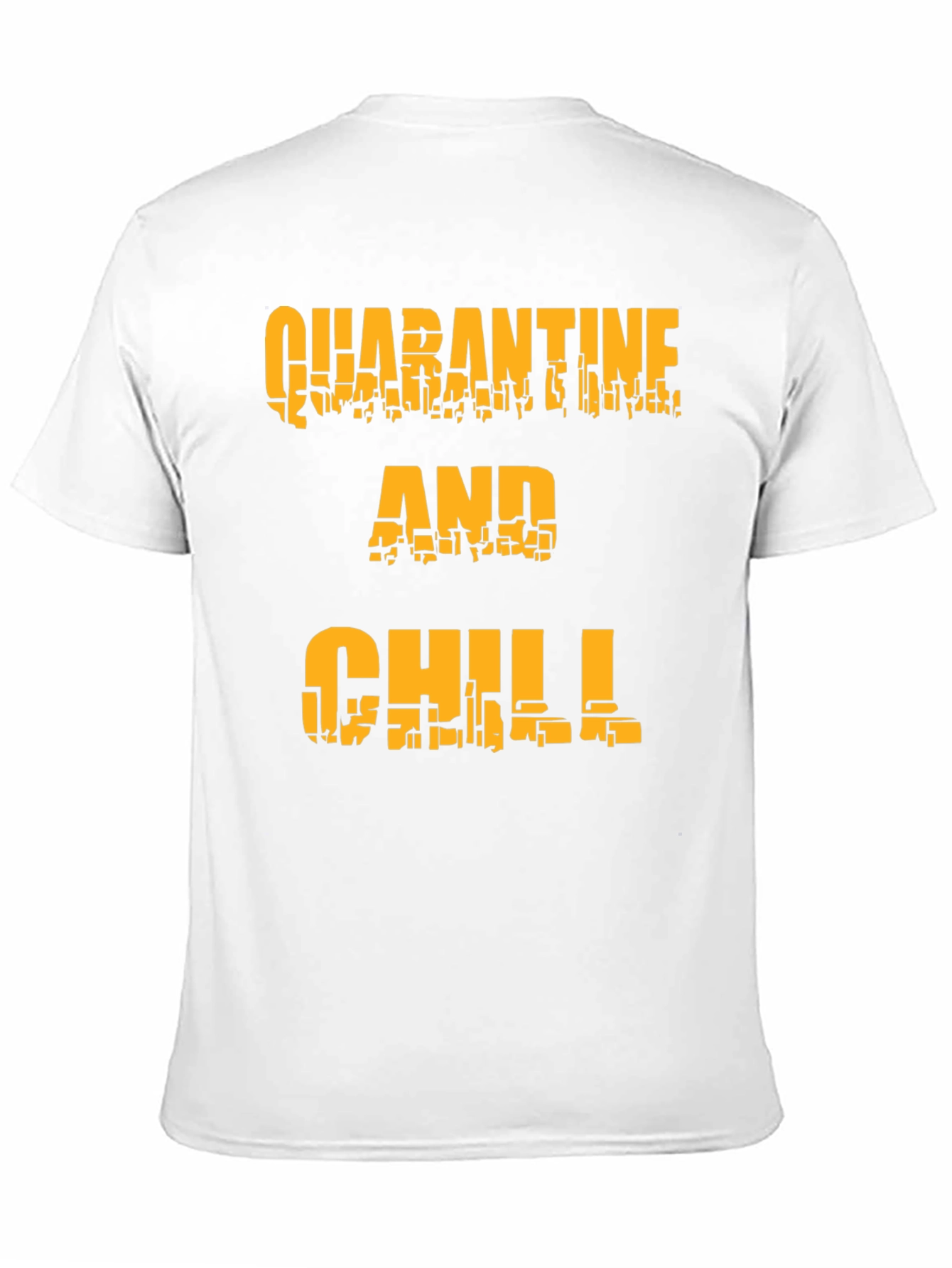 Quarantine and Chill Black Graphic Tee