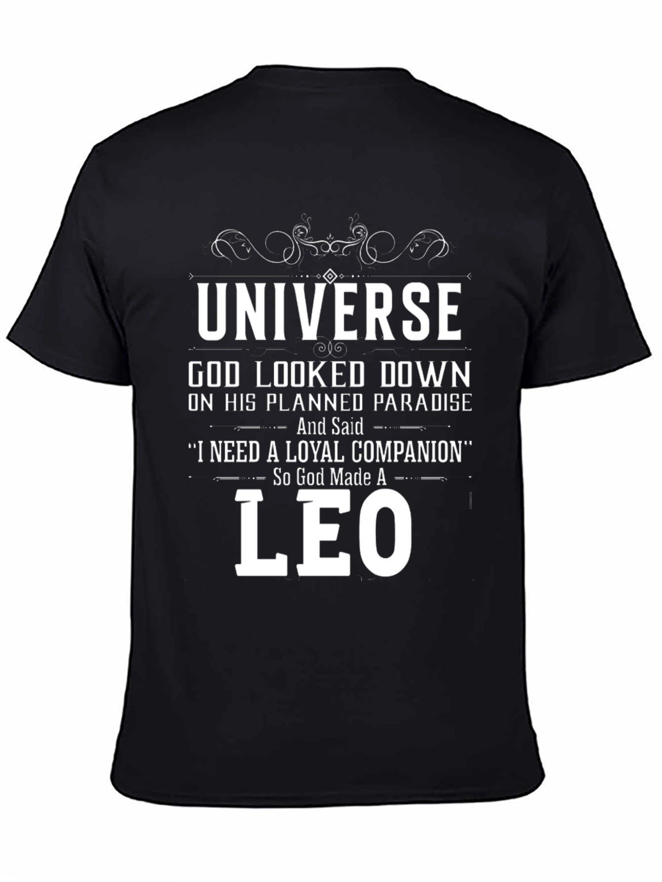 Universe Leo T-Shirt - Loyal Companion Design