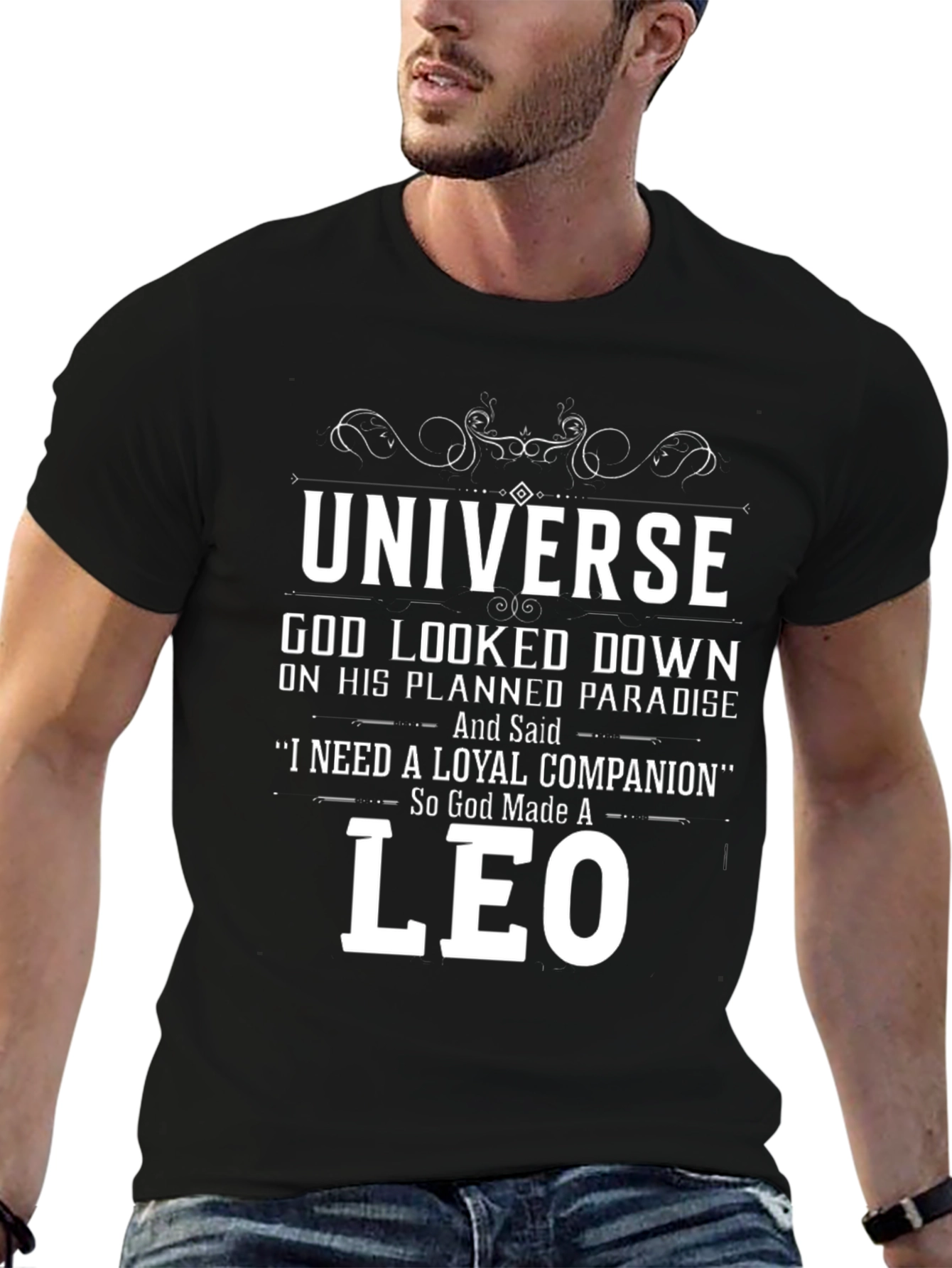 Universe Leo T-Shirt - Loyal Companion Design