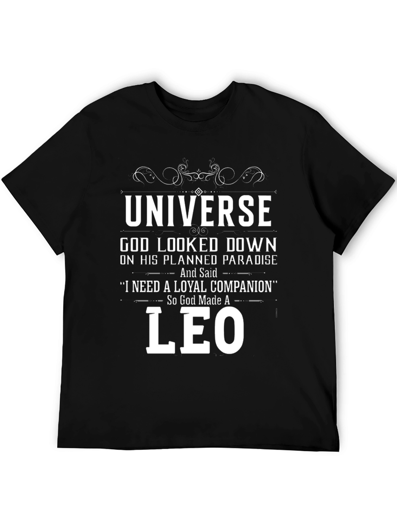 Universe Leo T-Shirt - Loyal Companion Design