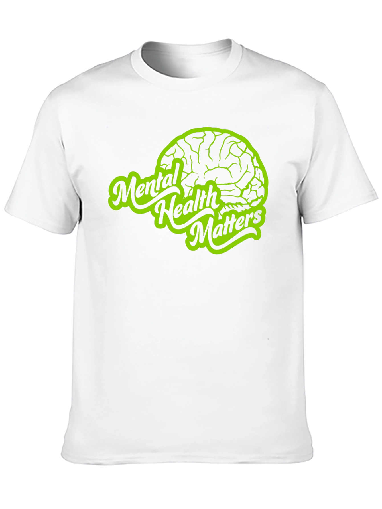 Mental Health Matters T-Shirt - Brain Graphic Tee