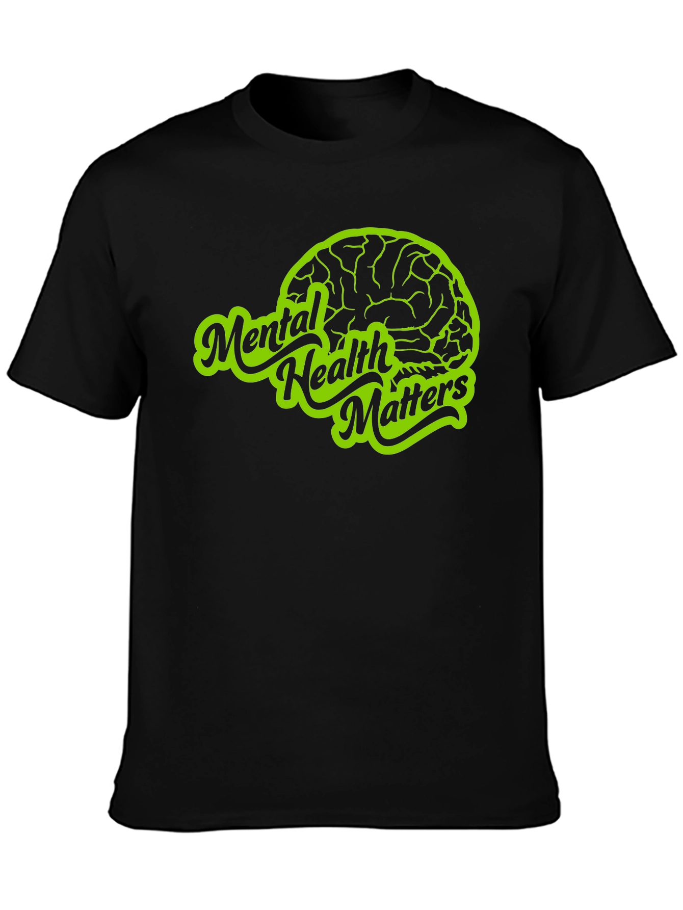 Mental Health Matters T-Shirt - Brain Graphic Tee