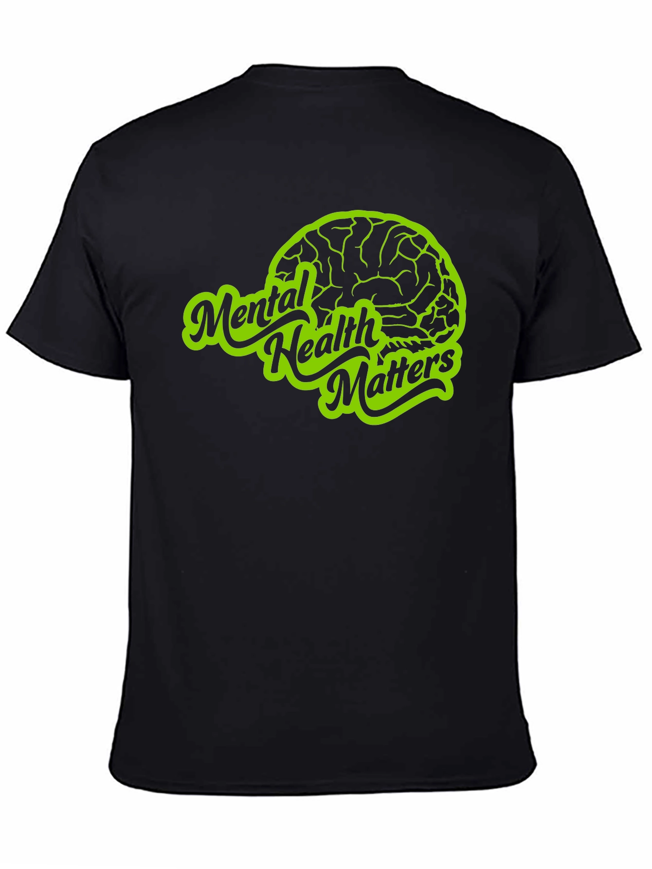 Mental Health Matters T-Shirt - Brain Graphic Tee