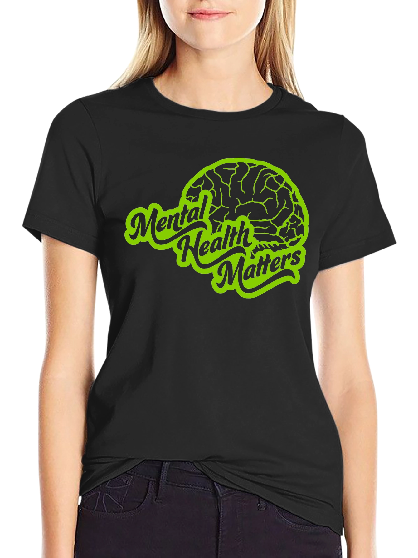 Mental Health Matters T-Shirt - Brain Graphic Tee