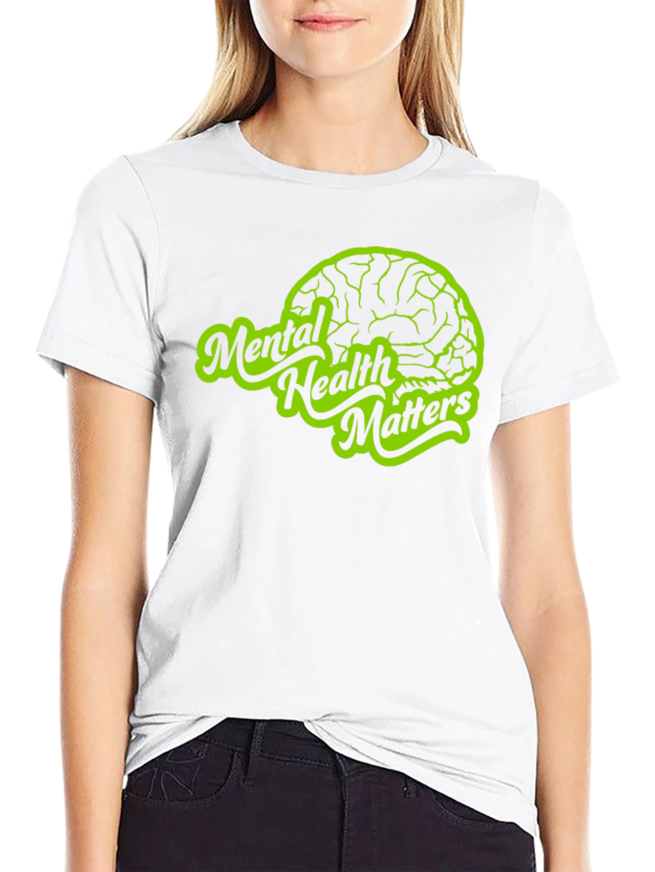 Mental Health Matters T-Shirt - Brain Graphic Tee