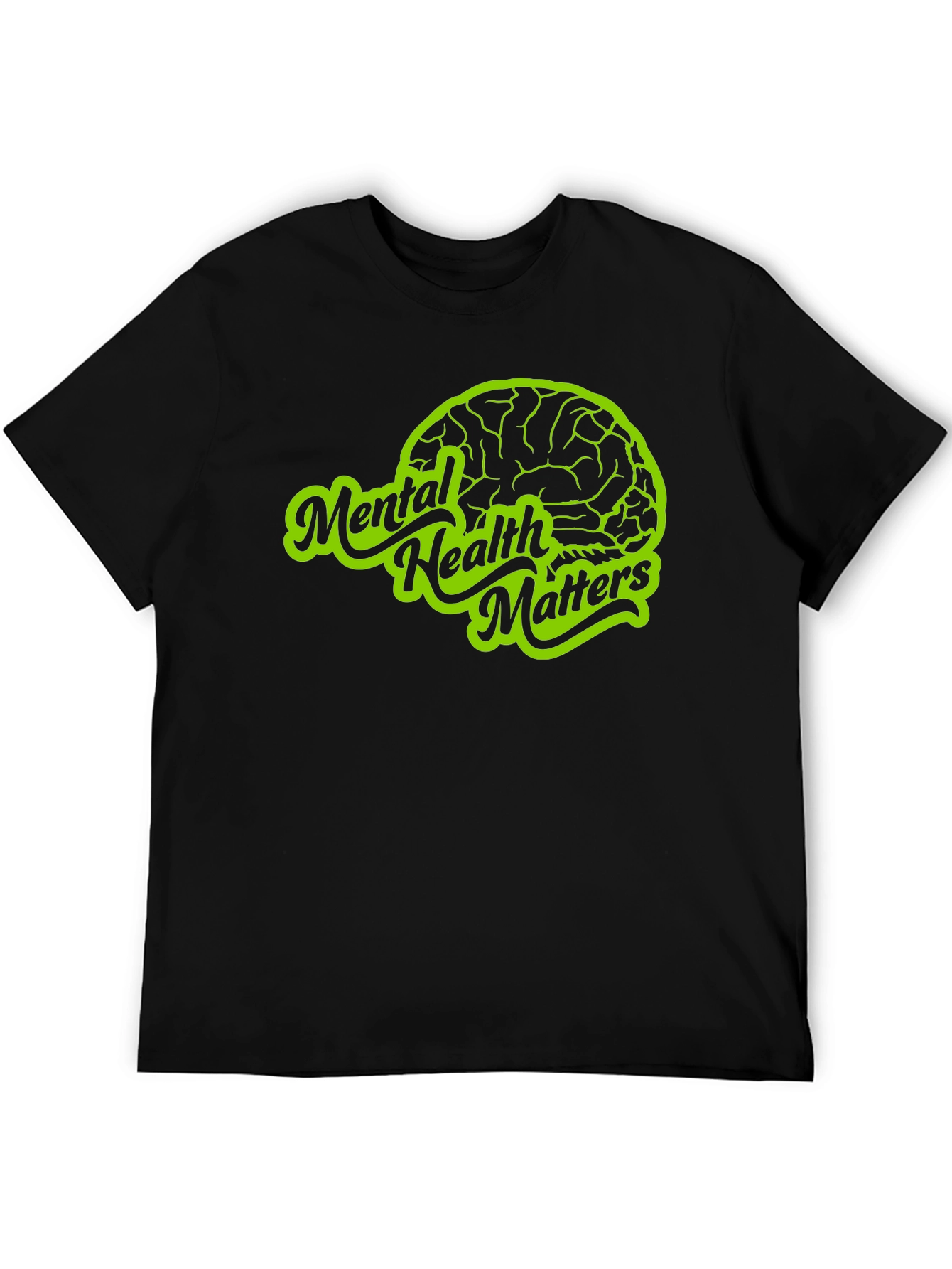Mental Health Matters T-Shirt - Brain Graphic Tee