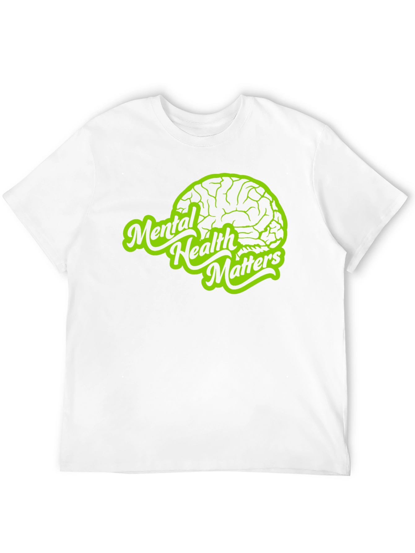 Mental Health Matters T-Shirt - Brain Graphic Tee