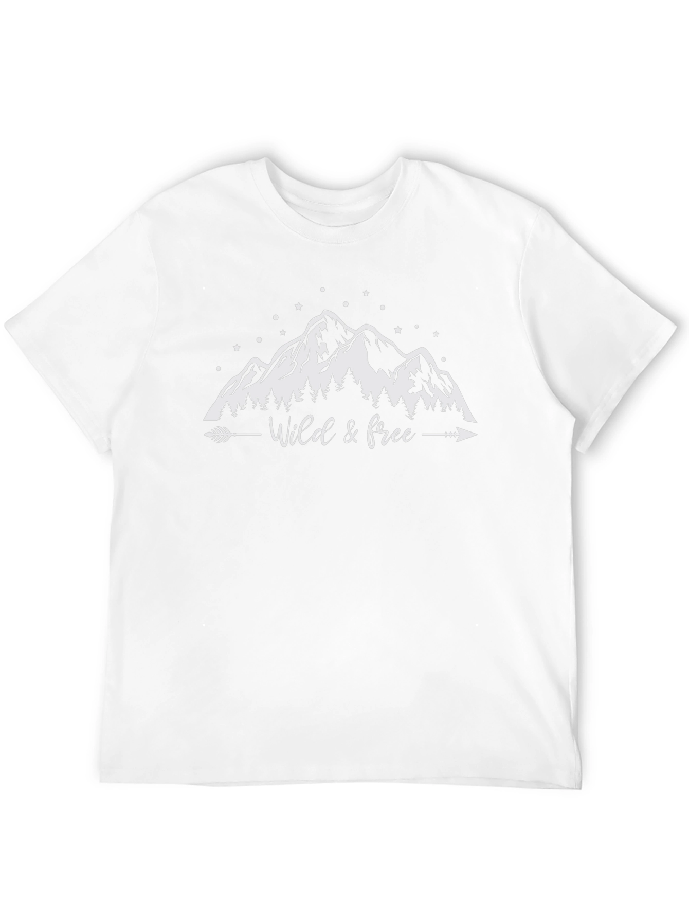 Wild & Free Mountain Graphic T-Shirt - Black