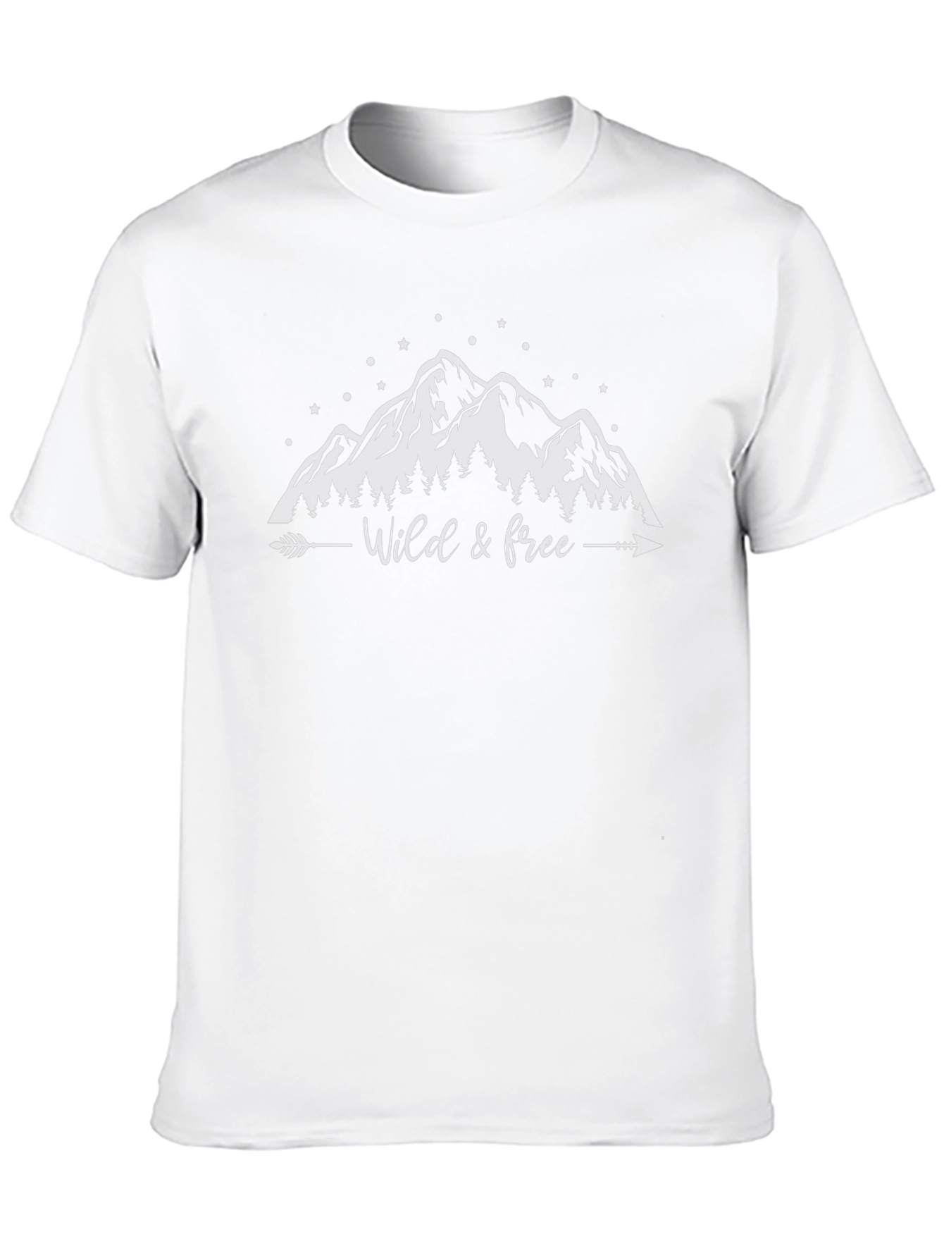 Wild & Free Mountain Graphic T-Shirt - Black