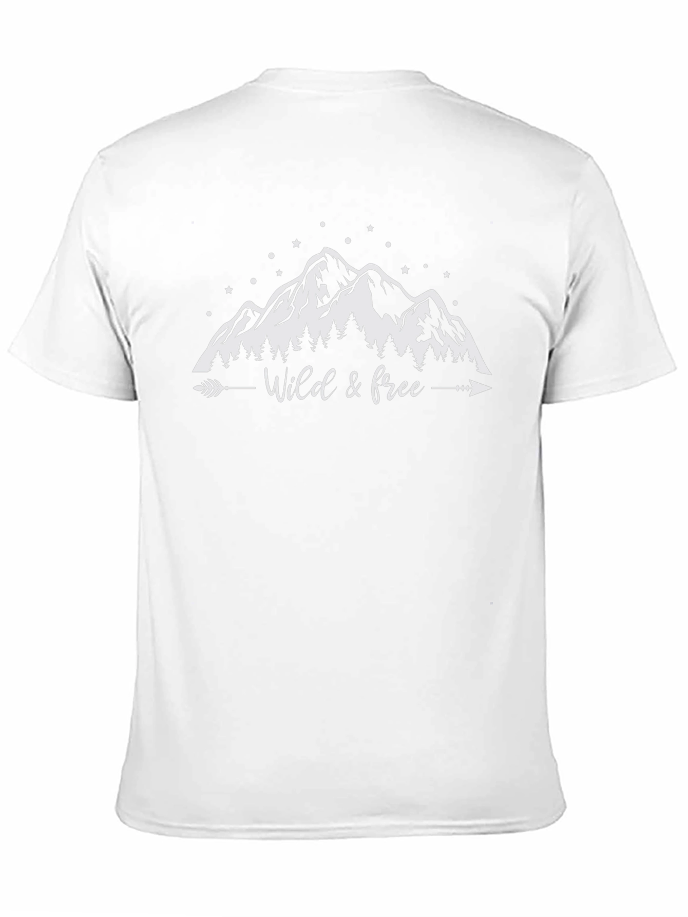 Wild & Free Mountain Graphic T-Shirt - Black