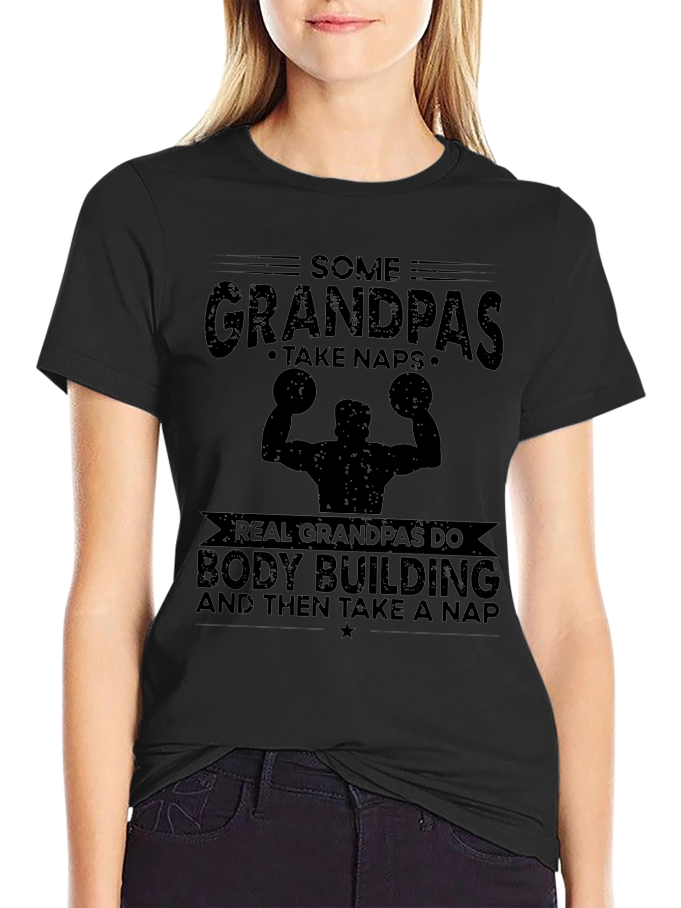 Grandpa Bodybuilding T-Shirt - Funny Workout Gift