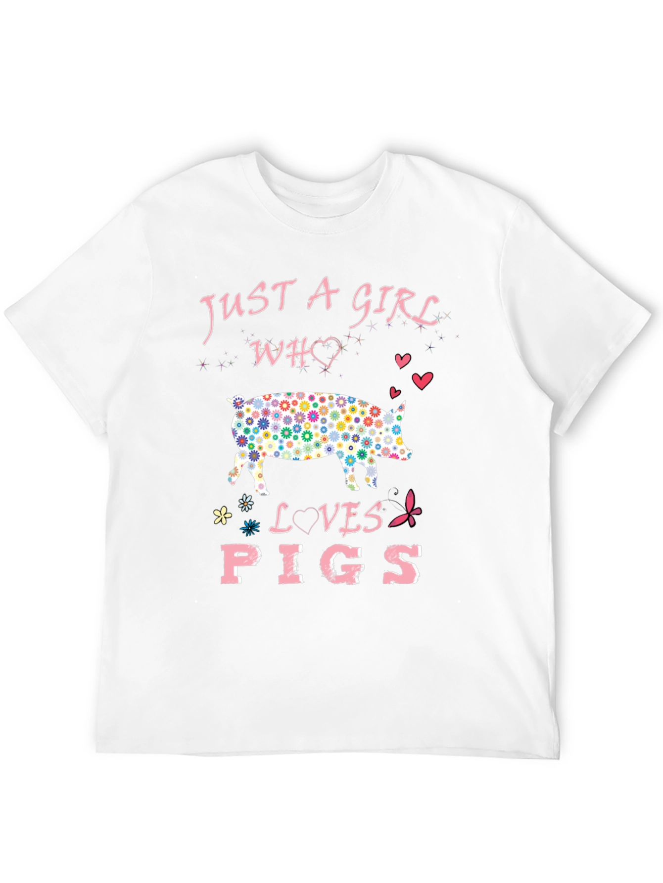 Just A Girl Who Loves Pigs Graphic Tee