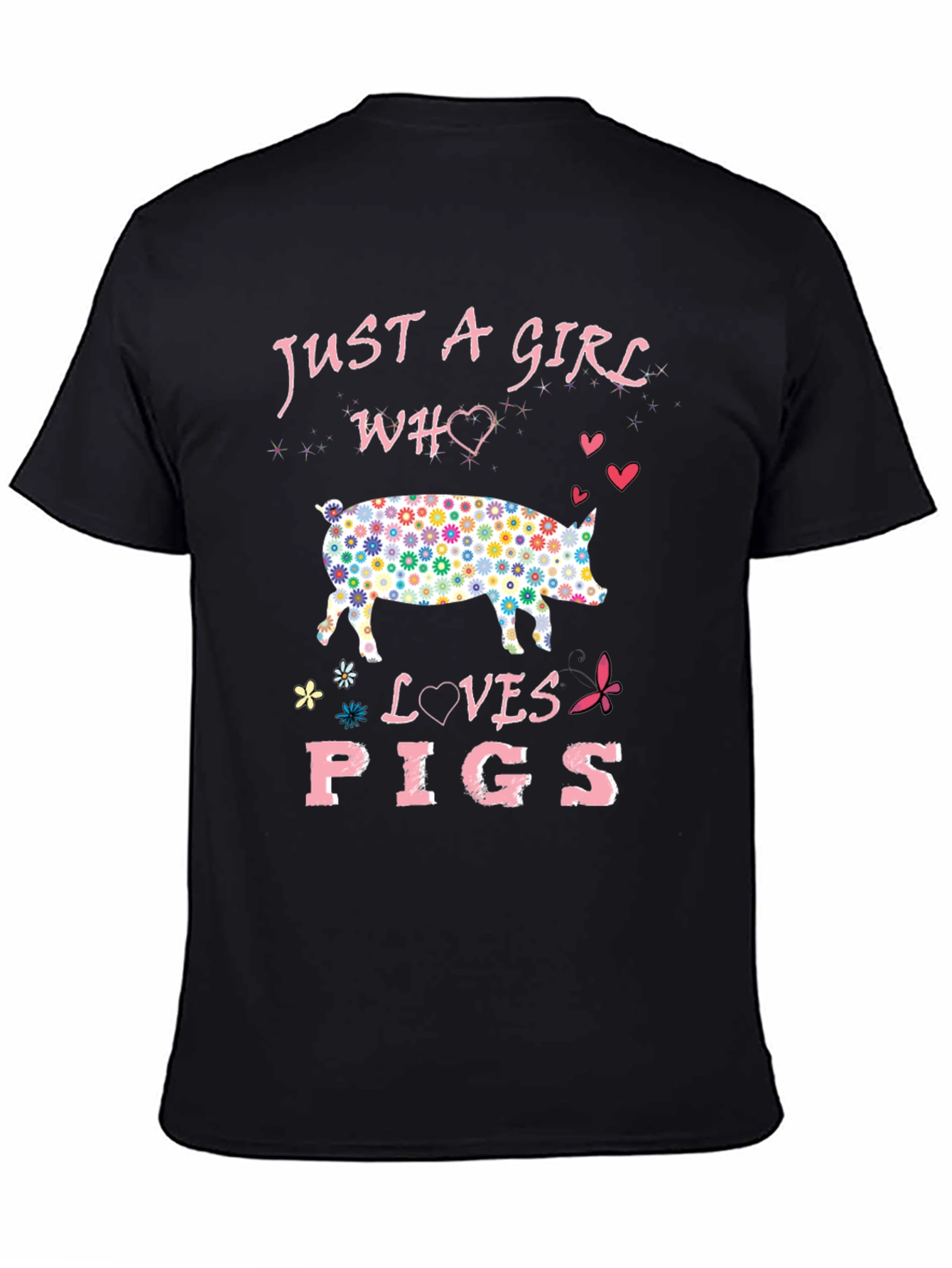 Just A Girl Who Loves Pigs Graphic Tee