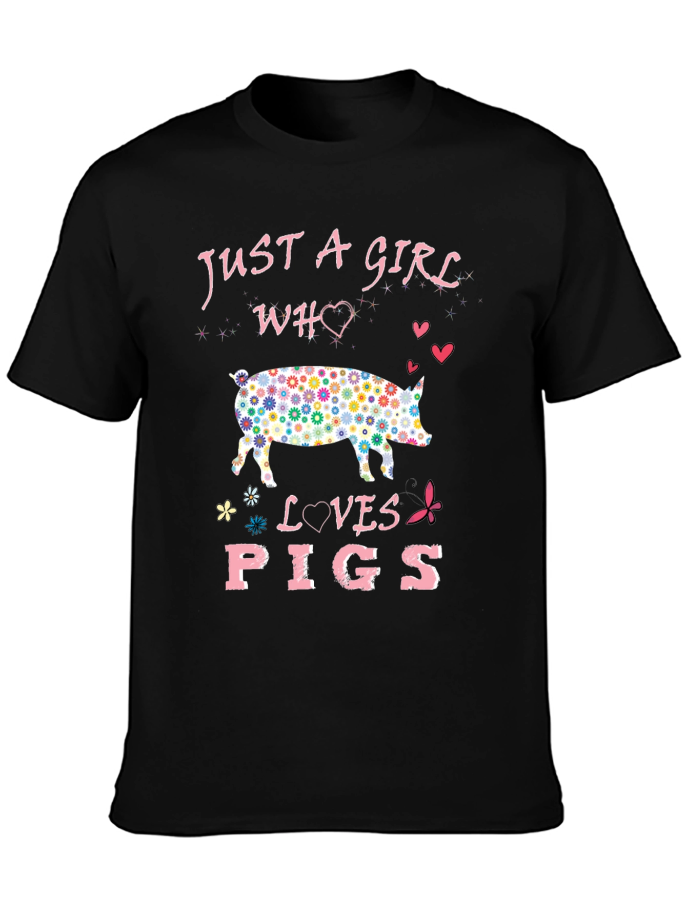 Just A Girl Who Loves Pigs Graphic Tee