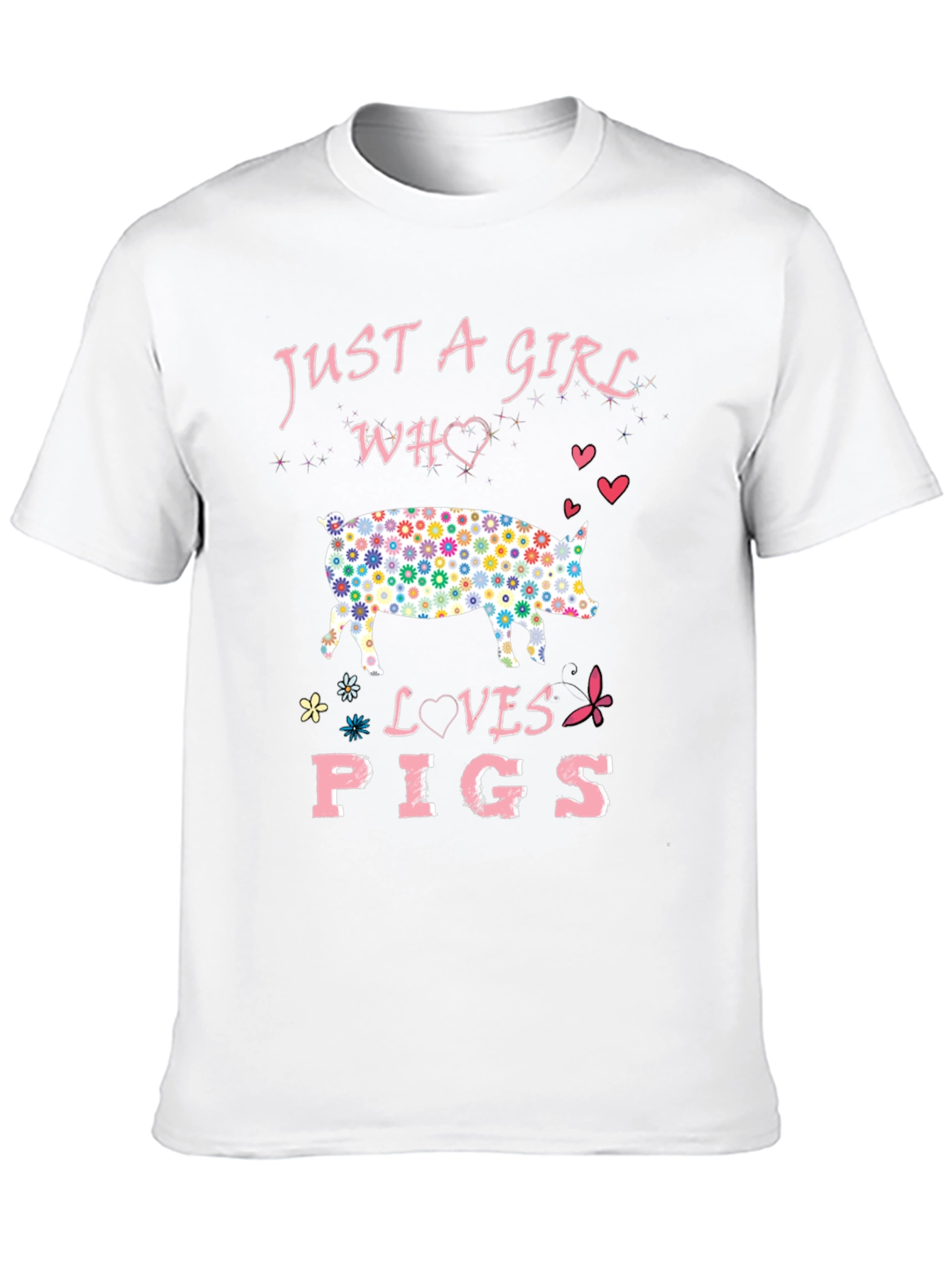 Just A Girl Who Loves Pigs Graphic Tee