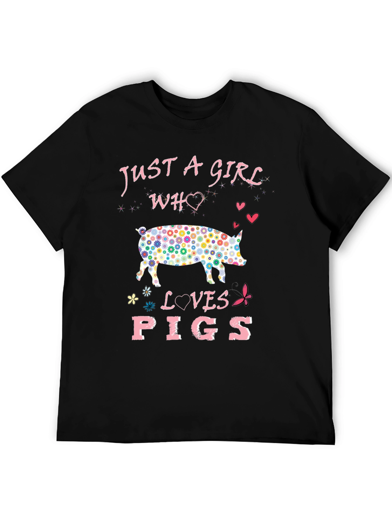 Just A Girl Who Loves Pigs Graphic Tee