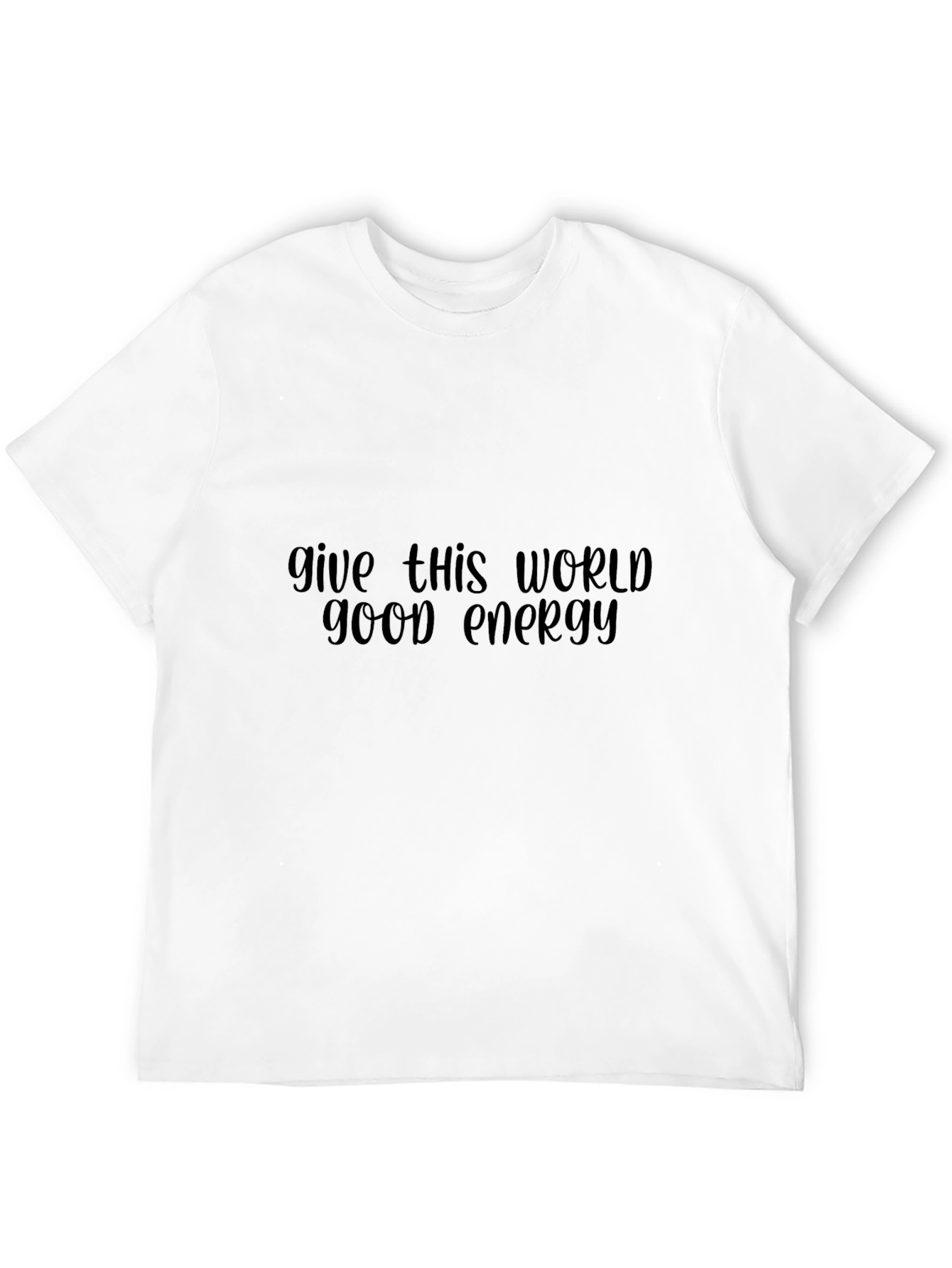 Give This World Good Energy T-Shirt - Black