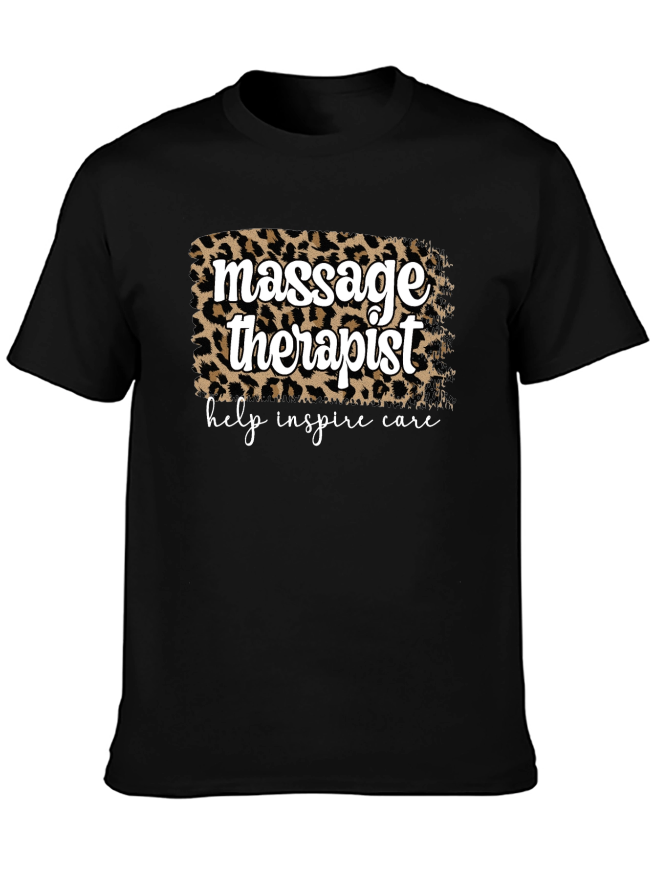 Massage Therapist Leopard Print T-Shirt