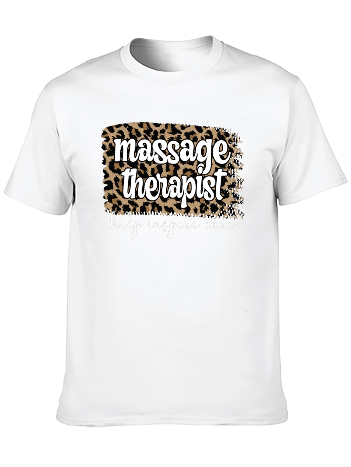 Massage Therapist Leopard Print T-Shirt