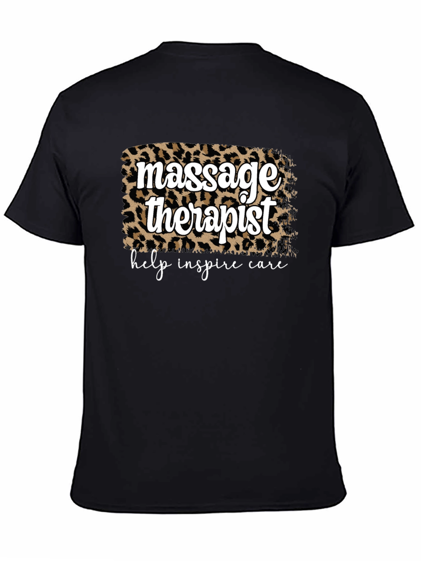 Massage Therapist Leopard Print T-Shirt