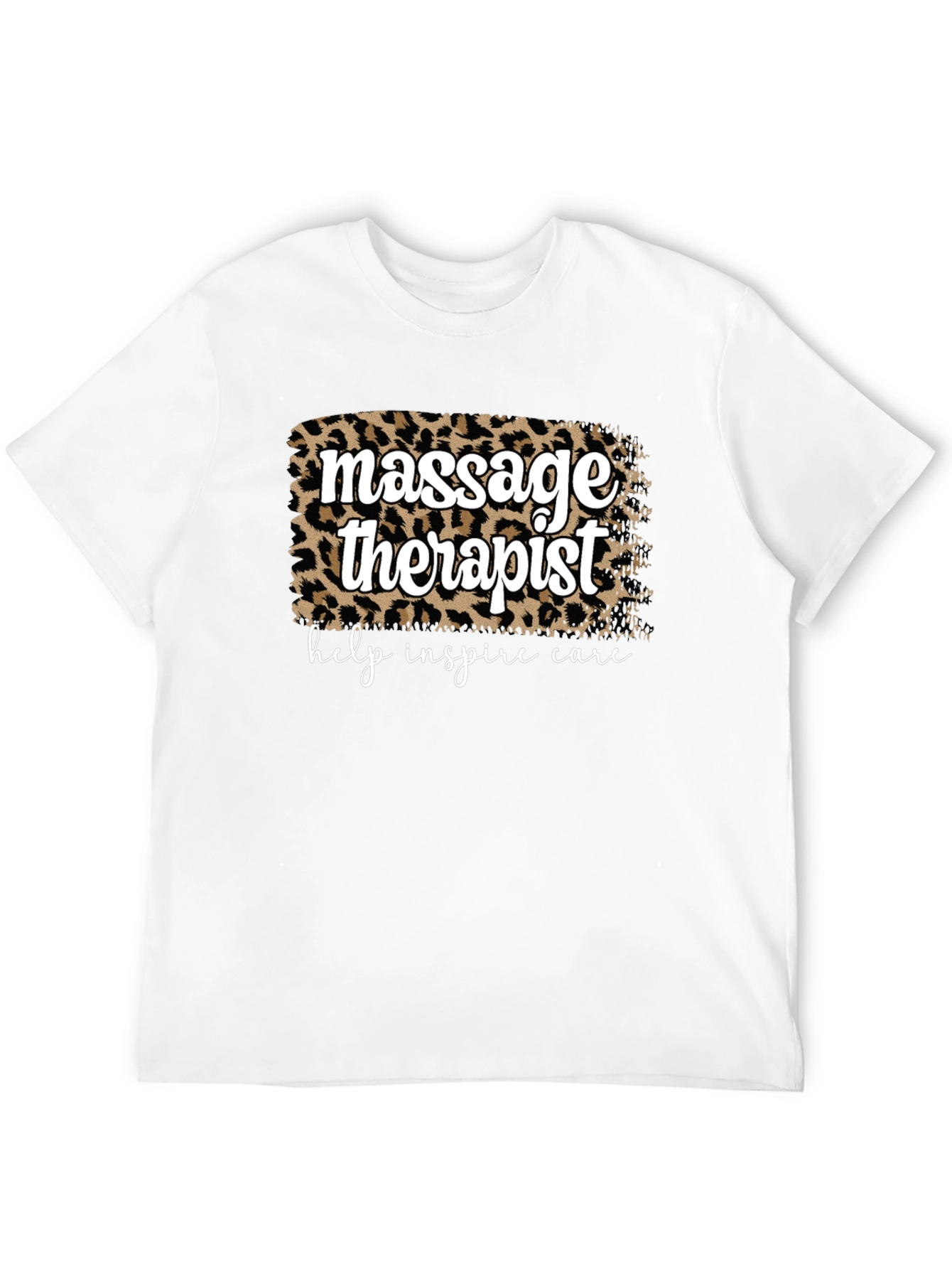 Massage Therapist Leopard Print T-Shirt