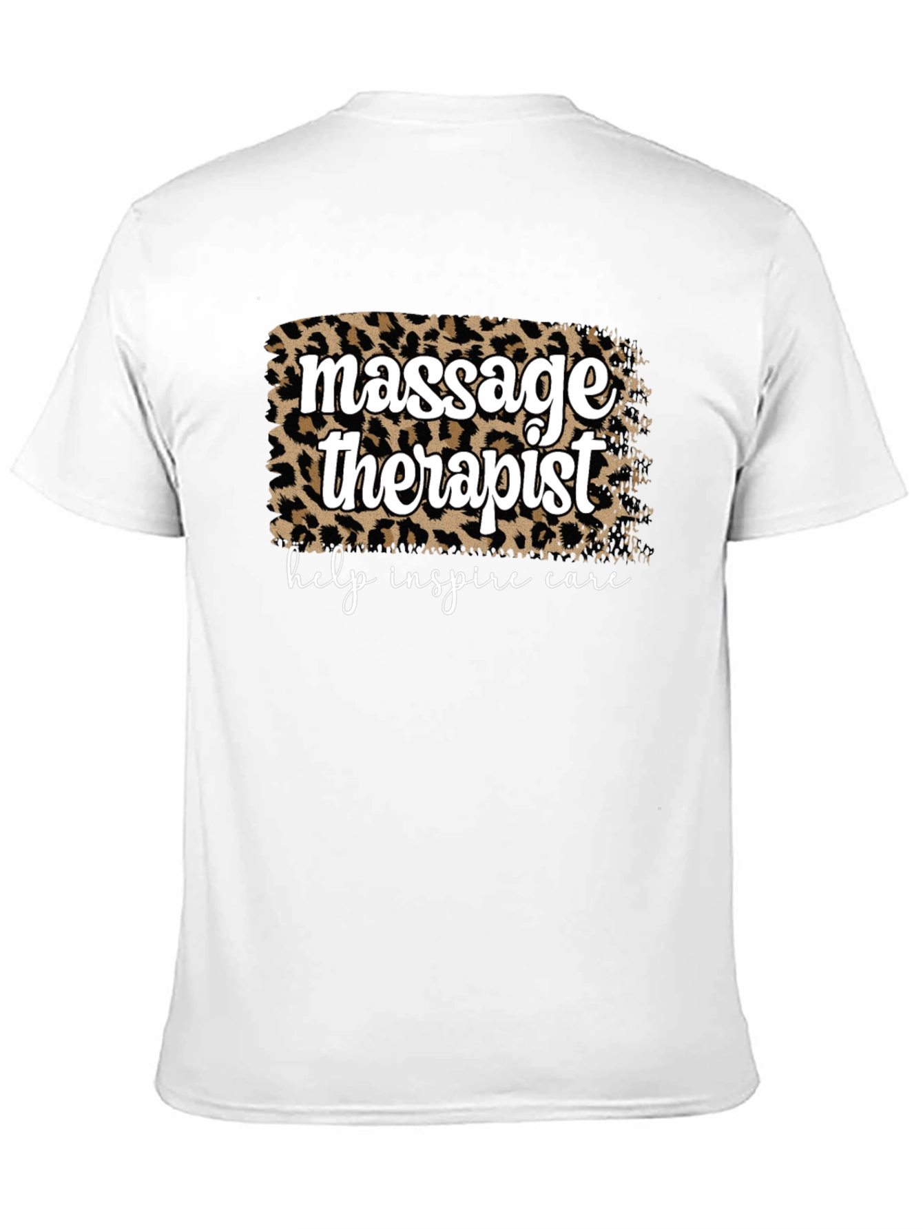 Massage Therapist Leopard Print T-Shirt
