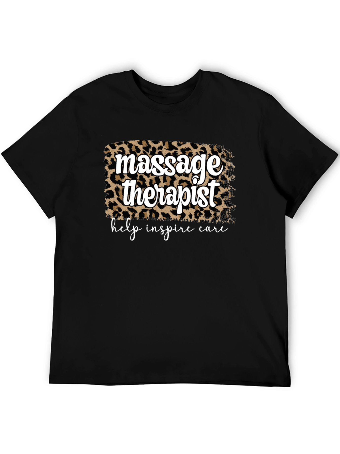 Massage Therapist Leopard Print T-Shirt