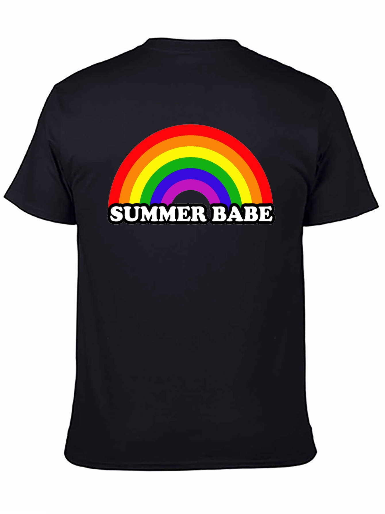 Summer Babe Rainbow Graphic T-Shirt