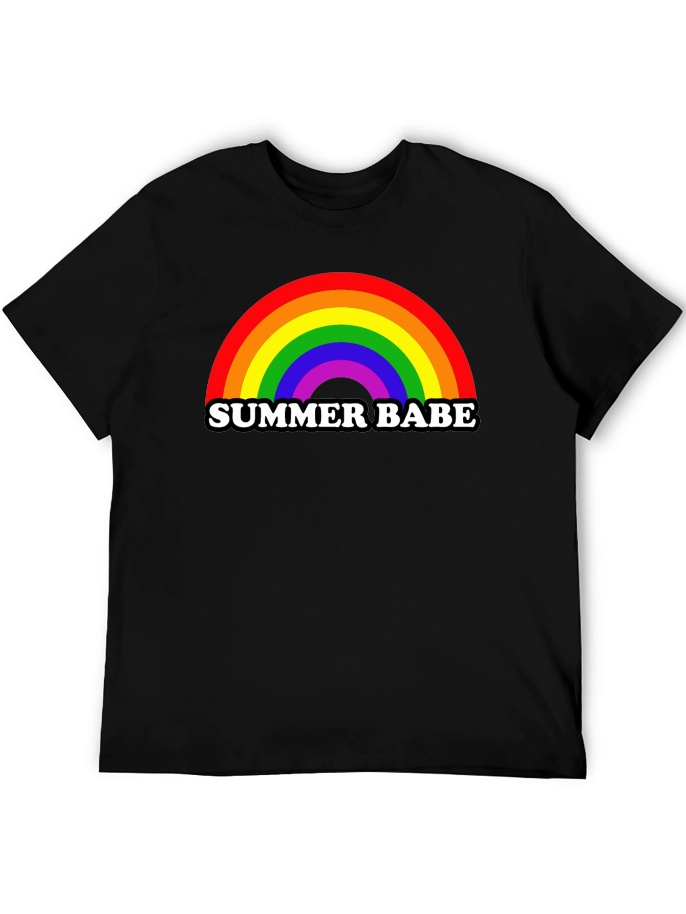 Summer Babe Rainbow Graphic T-Shirt