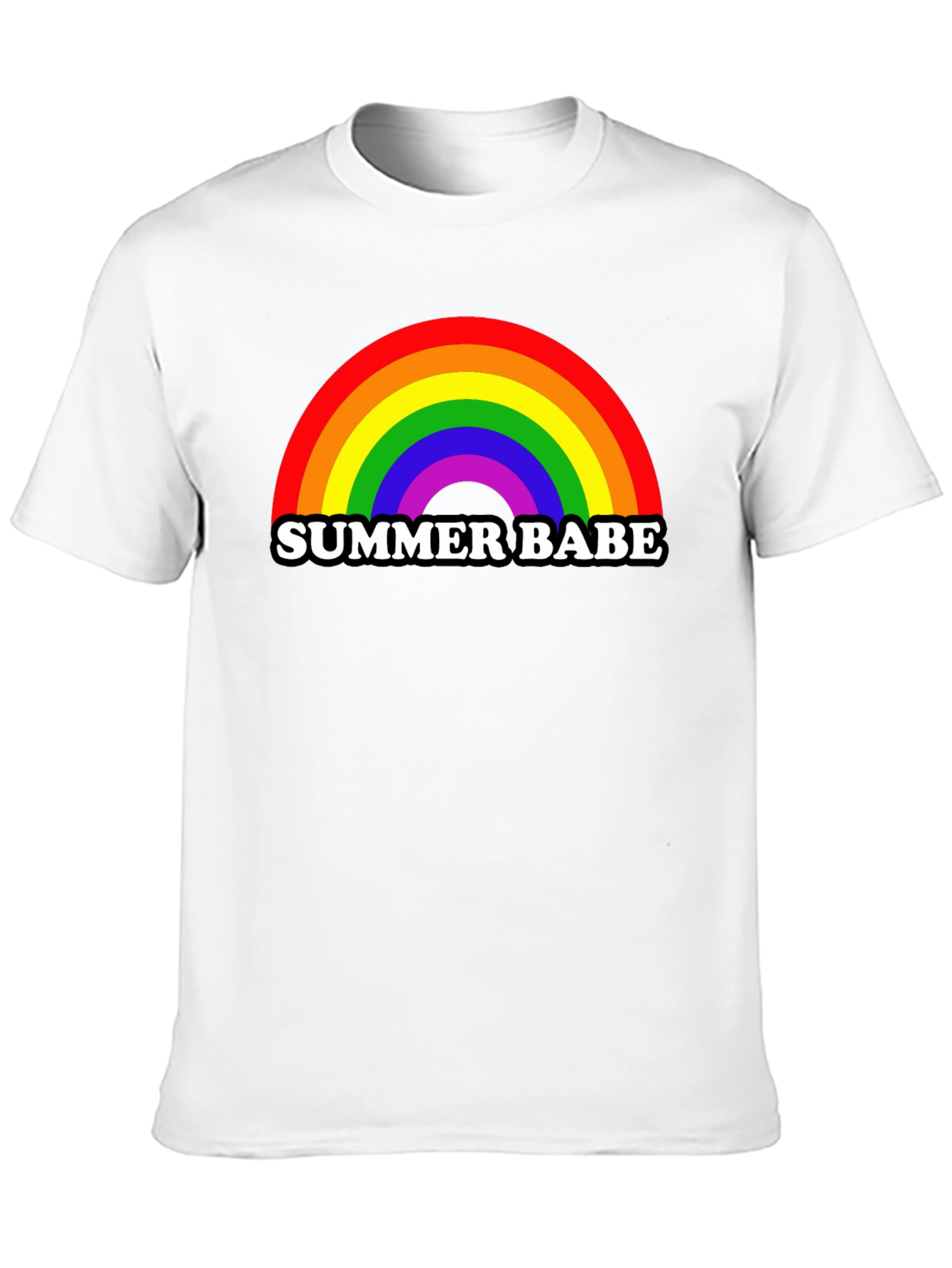 Summer Babe Rainbow Graphic T-Shirt