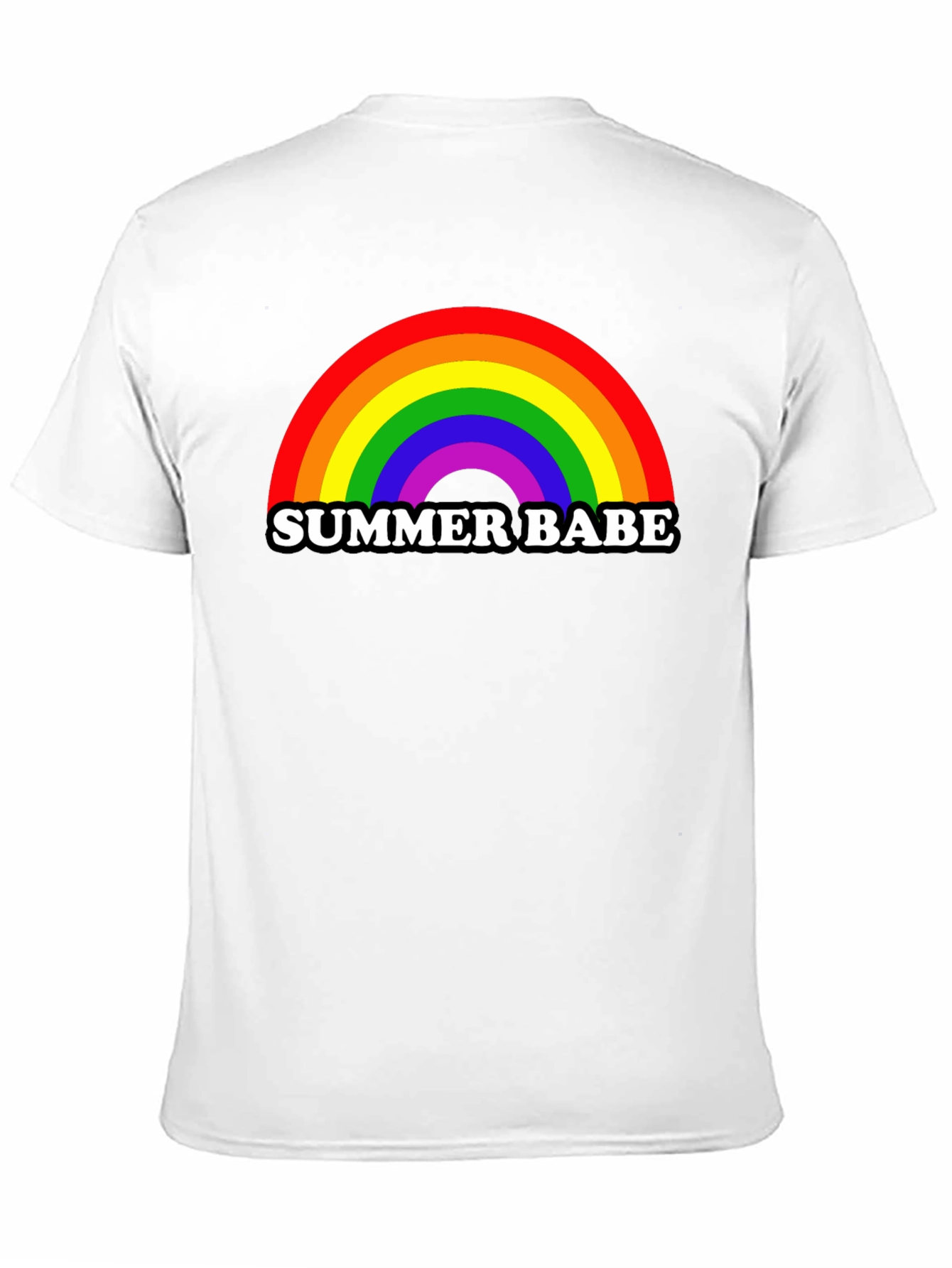 Summer Babe Rainbow Graphic T-Shirt