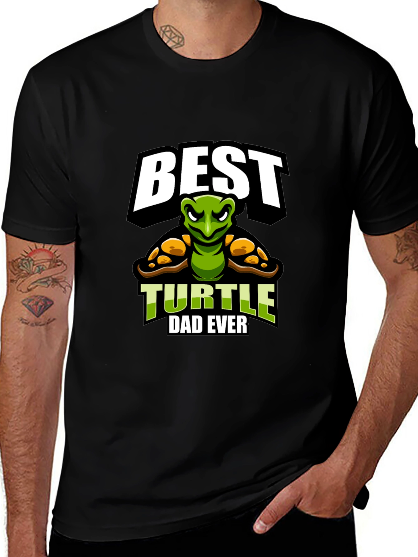 Best Turtle Dad Ever Graphic T-Shirt