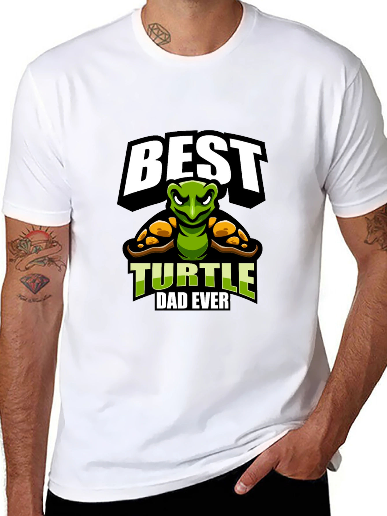 Best Turtle Dad Ever Graphic T-Shirt
