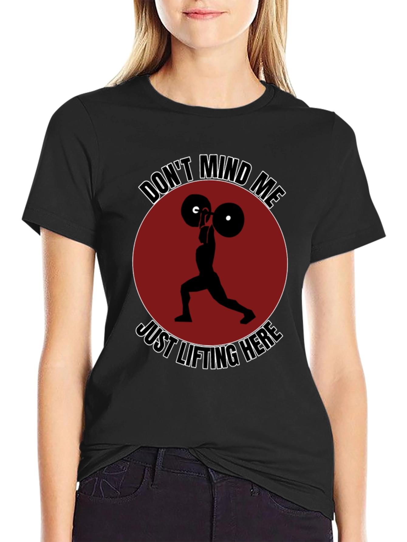 Funny Weightlifting Graphic T-Shirt - Dont Mind Me!