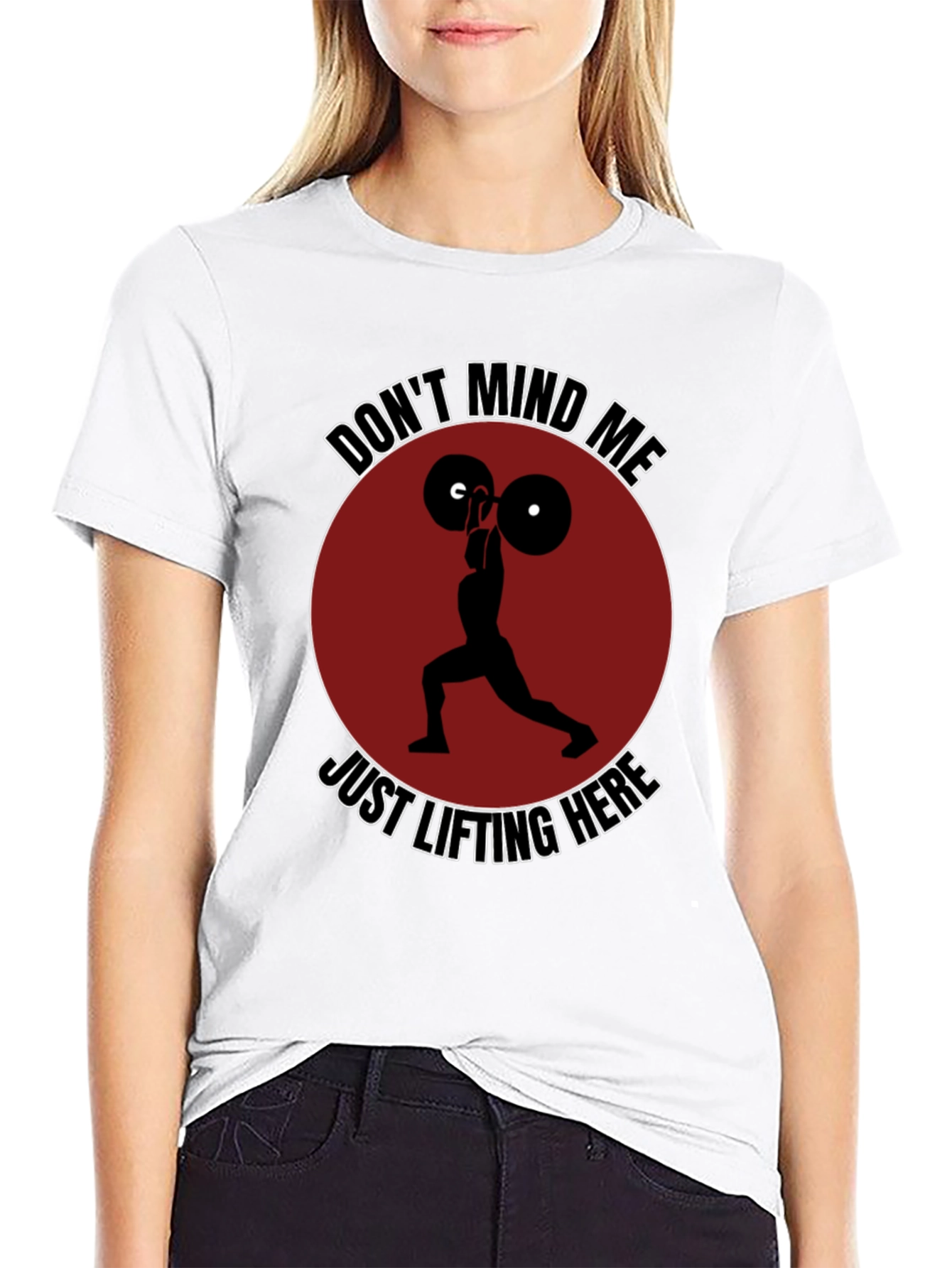 Funny Weightlifting Graphic T-Shirt - Dont Mind Me!