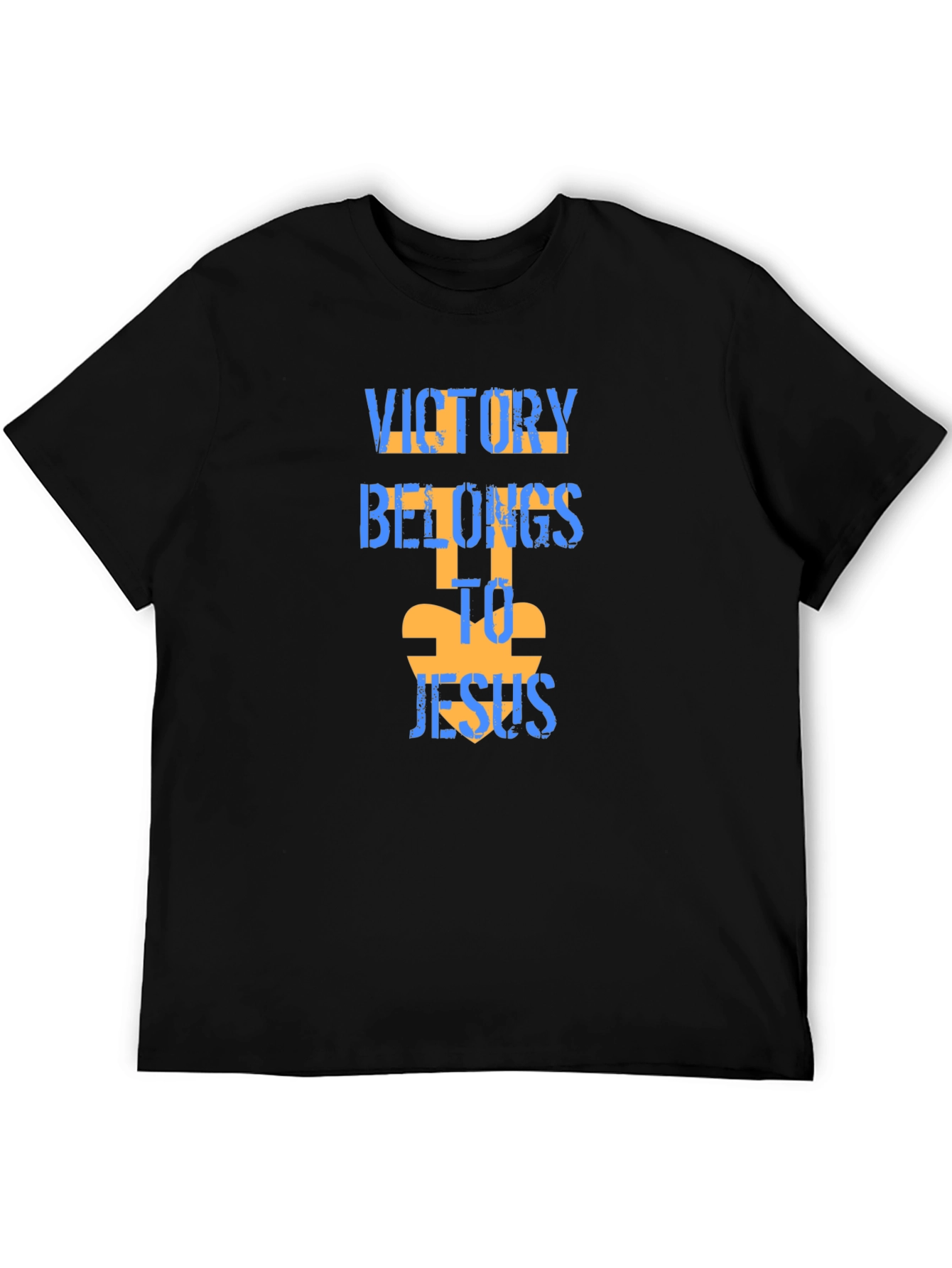Victory Belongs to Jesus Black T-Shirt