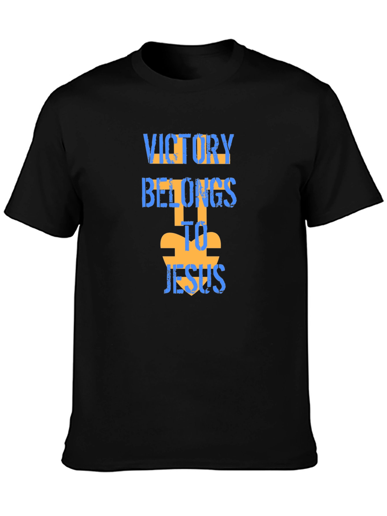 Victory Belongs to Jesus Black T-Shirt