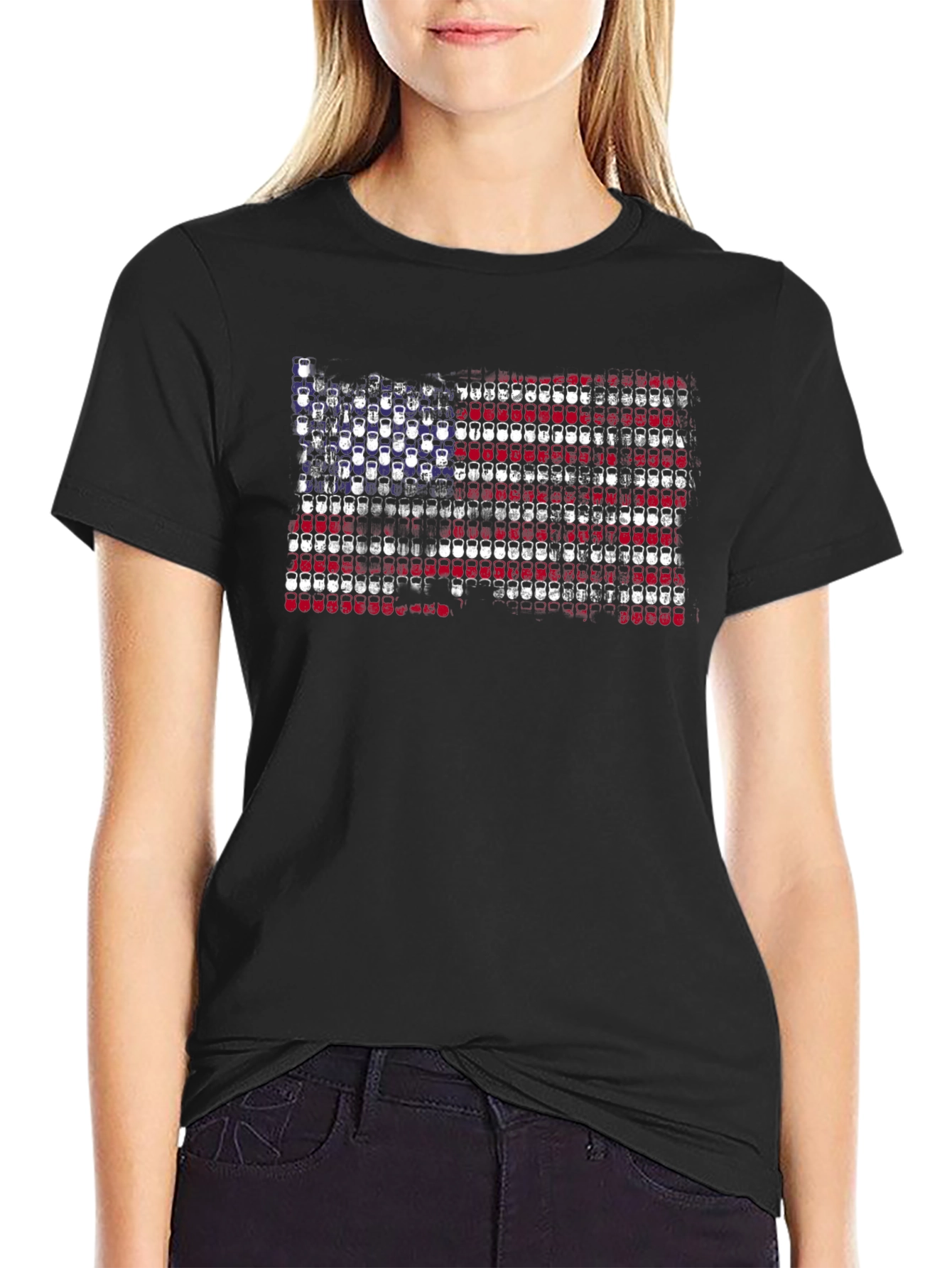 USA Kettlebell Flag Graphic Tee