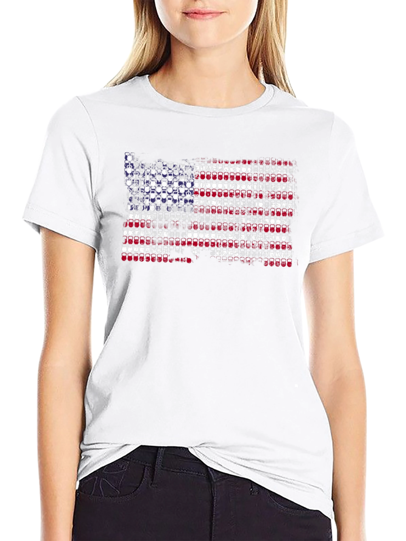 USA Kettlebell Flag Graphic Tee