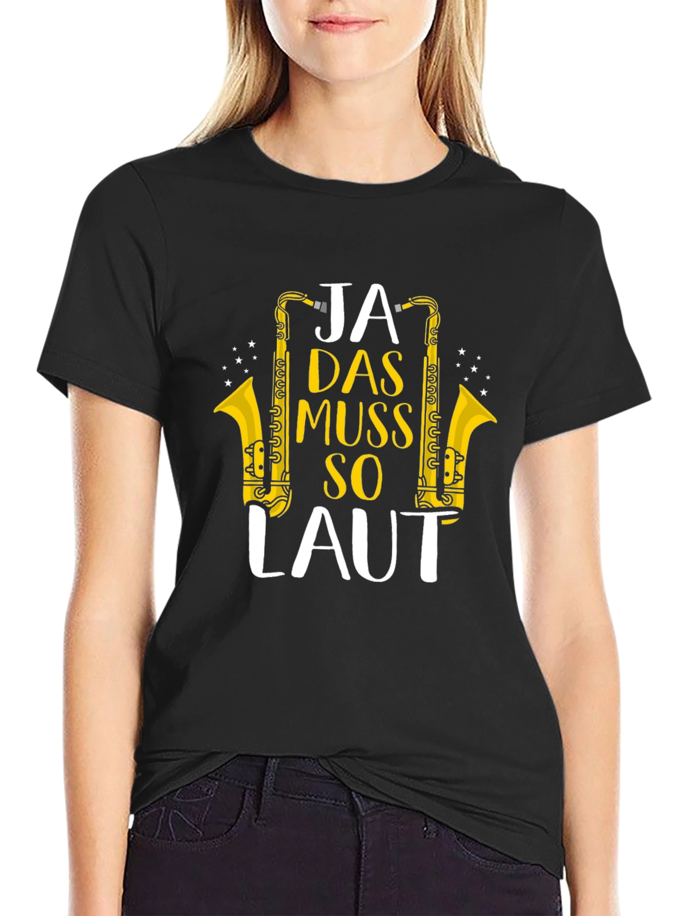 Ja Das Muss So Laut Saxophone T-Shirt